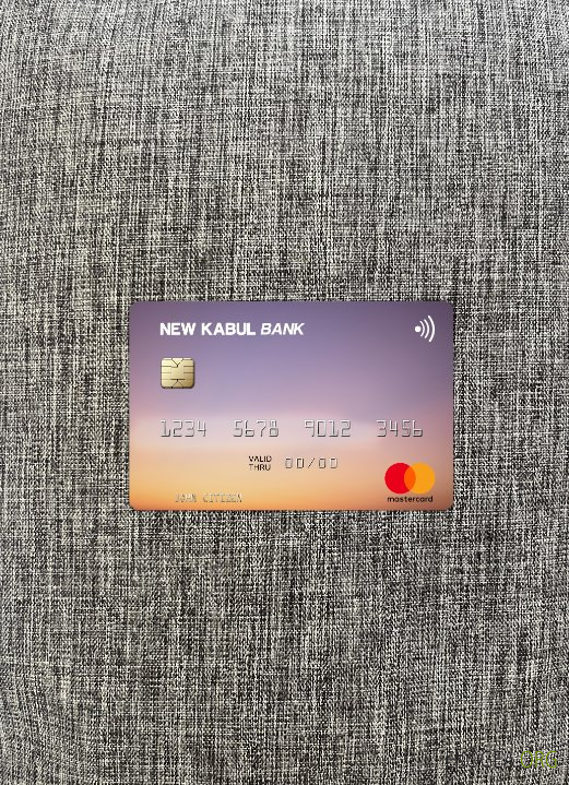 Afghanistan Nouvelle Kaboul Bank mastercard photolook ,